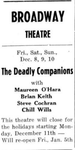 Broadway Theatre - Dec 6 1961 (newer photo)